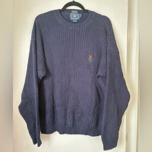Vintage Chaps Ralph Lauren Navy Blue Sweater